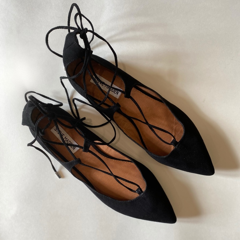 Lace up flats